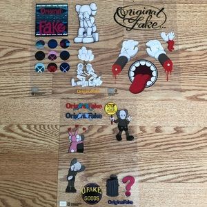Lot of 3 sheets of Original Fake stickers